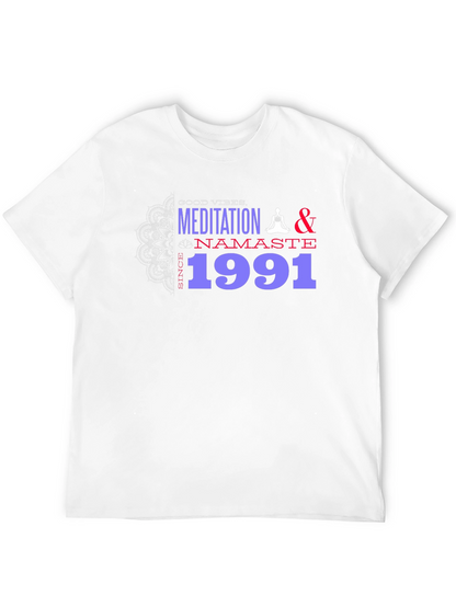 Meditation & Namaste T-Shirt - Good Vibes Since 1991