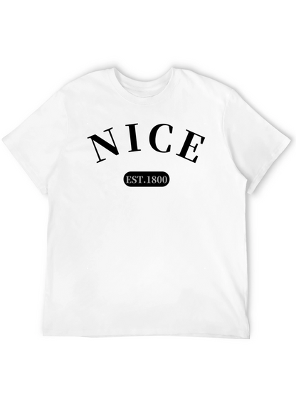 Nice Est. 1800 Black Graphic Tee