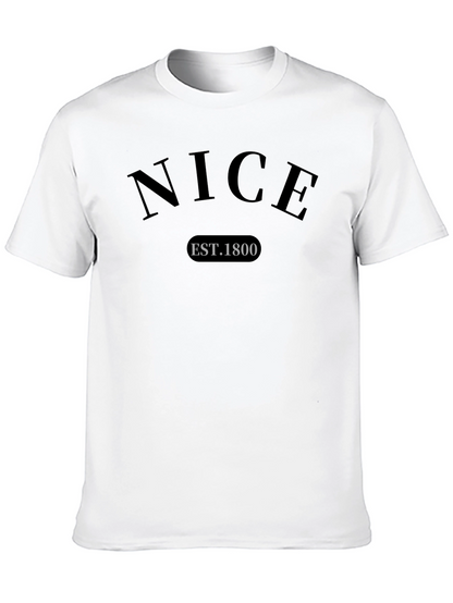 Nice Est. 1800 Black Graphic Tee