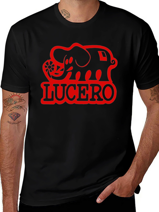 Lucero Elephant Black T-Shirt - Graphic Tee
