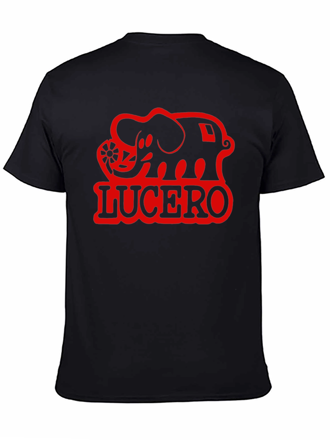 Lucero Elephant Black T-Shirt - Graphic Tee