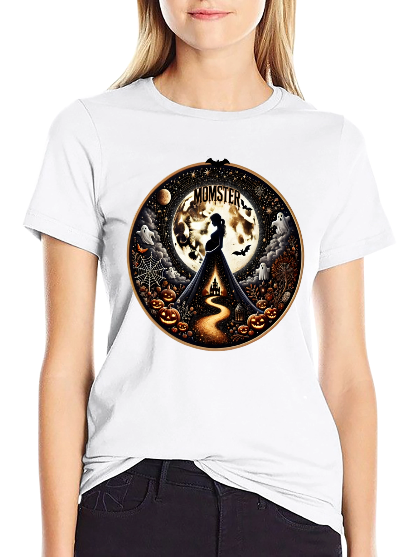 Momster Halloween Pregnancy T-Shirt