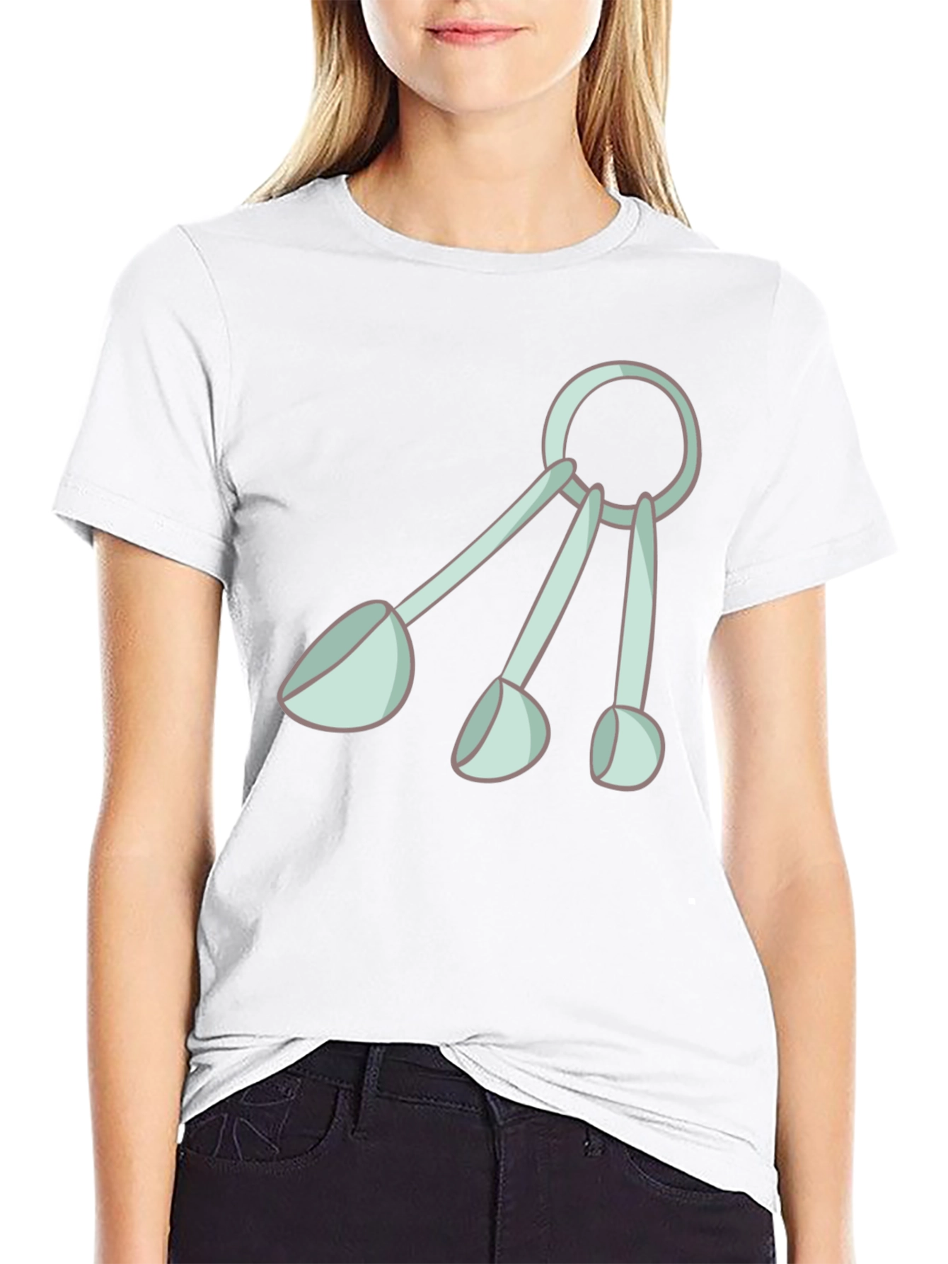 Fun Measuring Spoons Graphic Tee - Black
