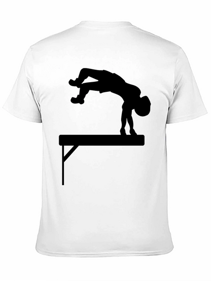 Gymnastics Beam Silhouette Tee - Black