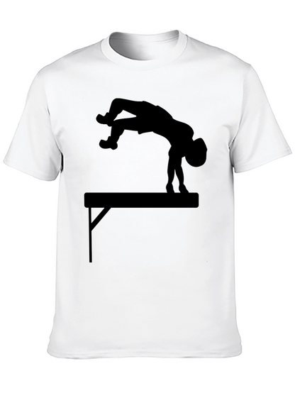 Gymnastics Beam Silhouette Tee - Black