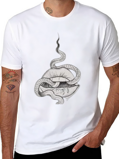Snake and Lips Graphic Tee
