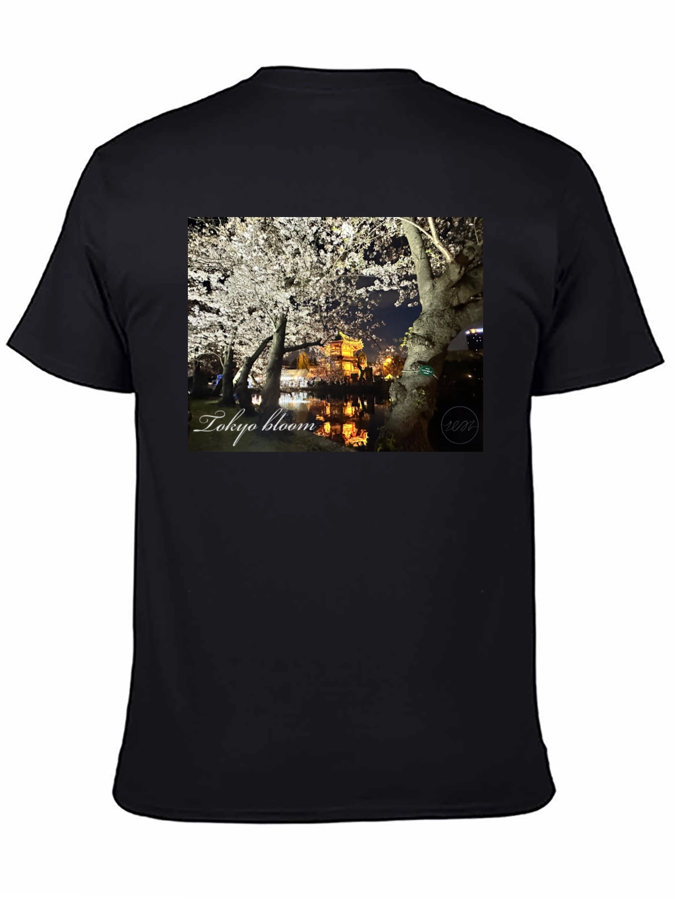 Tokyo Bloom Black T-Shirt