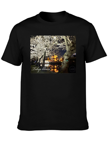 Tokyo Bloom Black T-Shirt