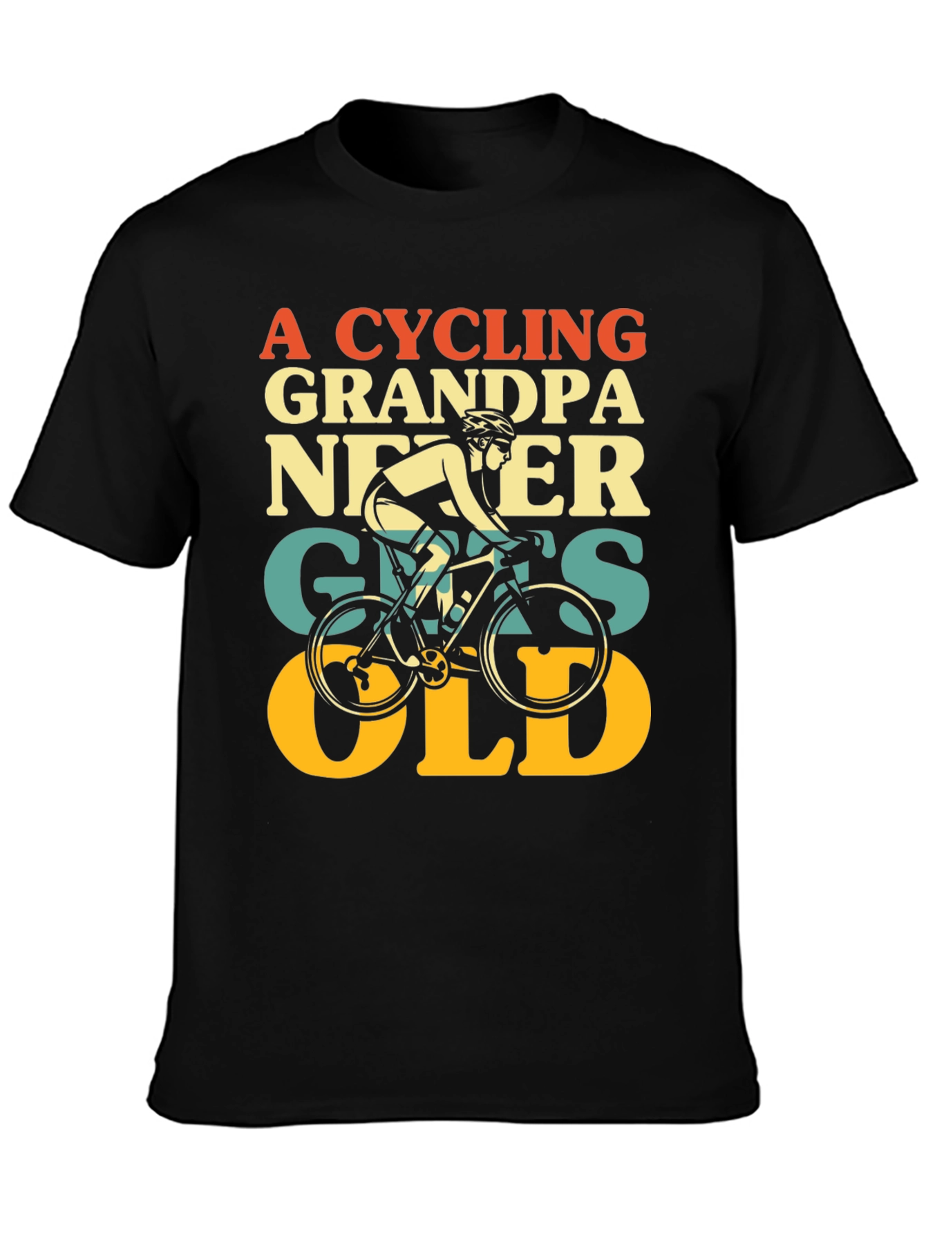 Cycling Grandpa Never Gets Old T-Shirt
