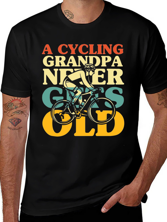 Cycling Grandpa Never Gets Old T-Shirt