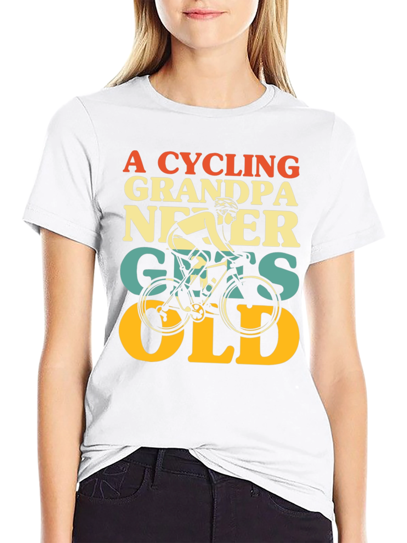 Cycling Grandpa Never Gets Old T-Shirt