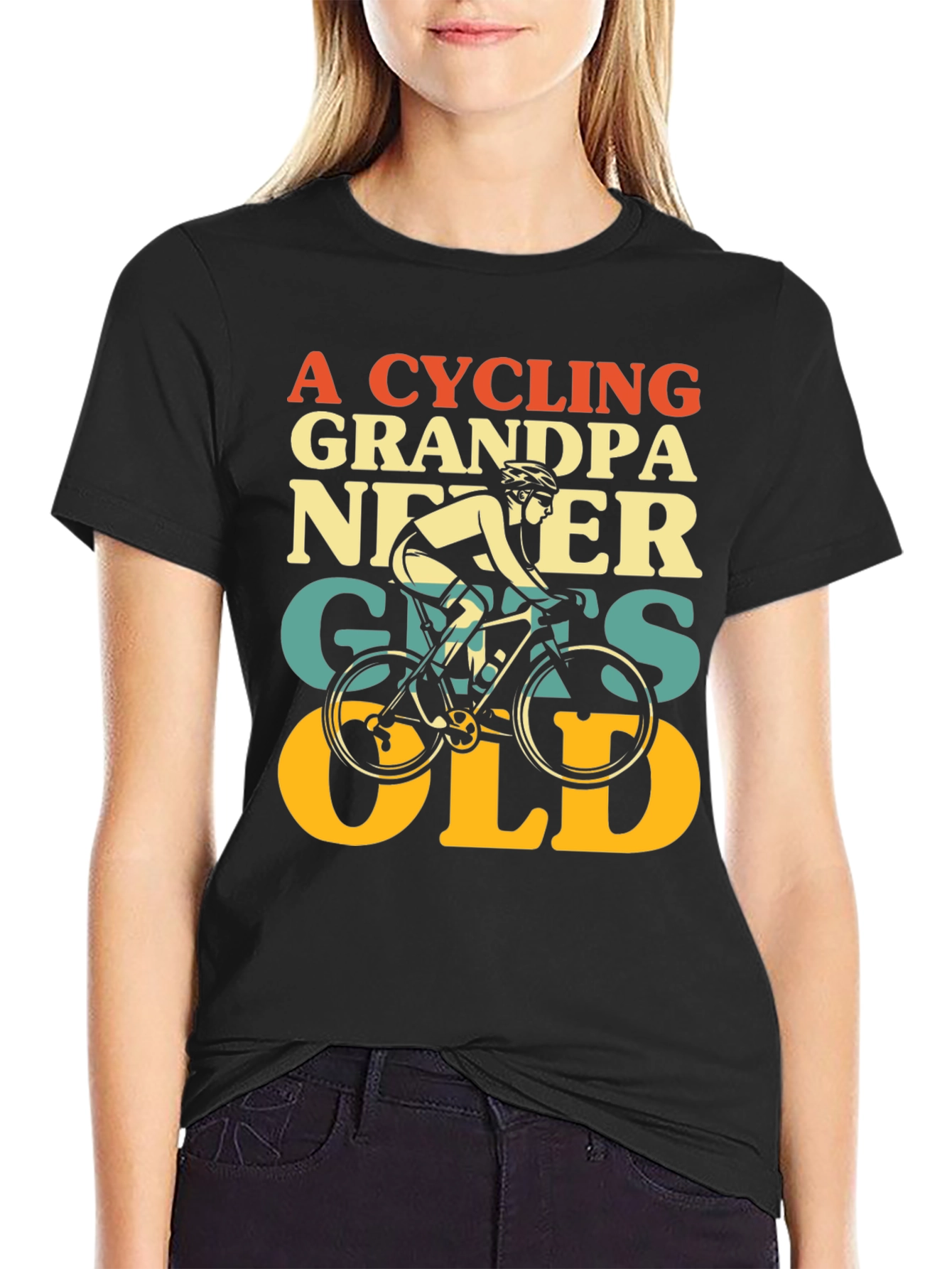 Cycling Grandpa Never Gets Old T-Shirt