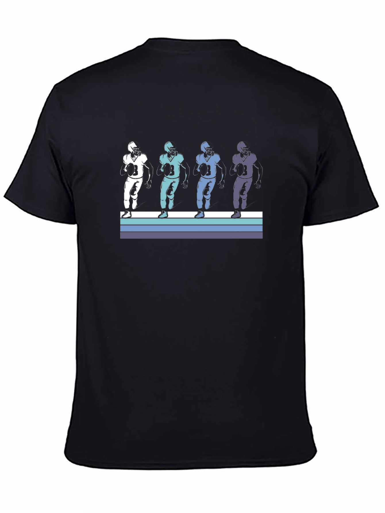 Football Player Graphic Tee - Retro Style