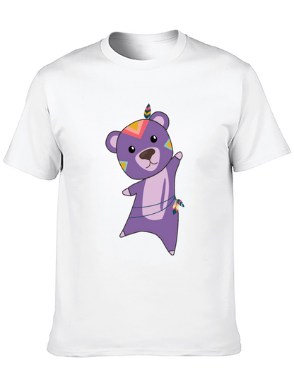 Bear Graphic Tee - Tribal Bear Shirt
