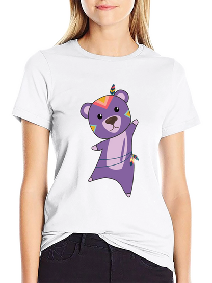 Bear Graphic Tee - Tribal Bear Shirt