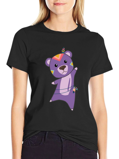 Bear Graphic Tee - Tribal Bear Shirt