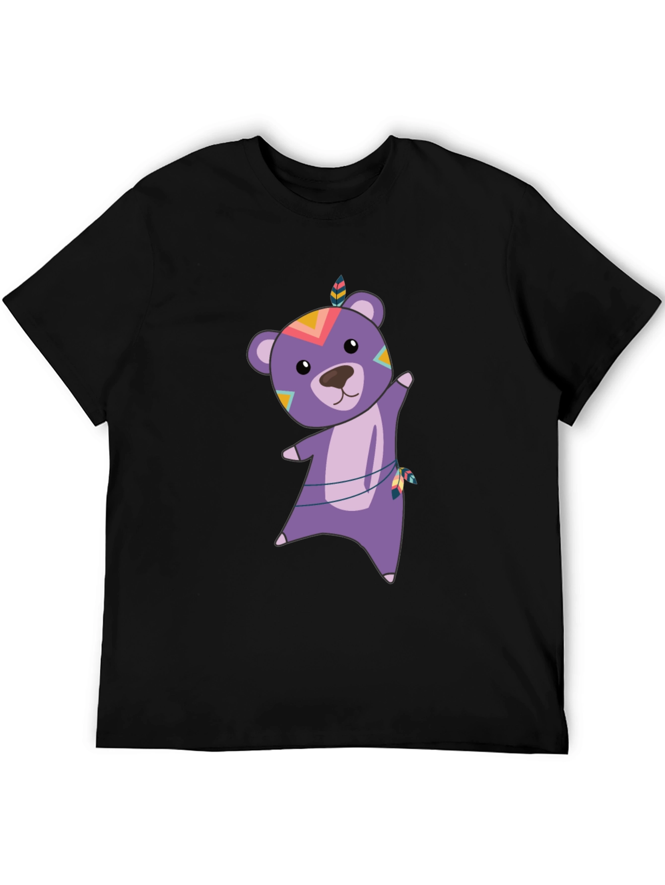Bear Graphic Tee - Tribal Bear Shirt
