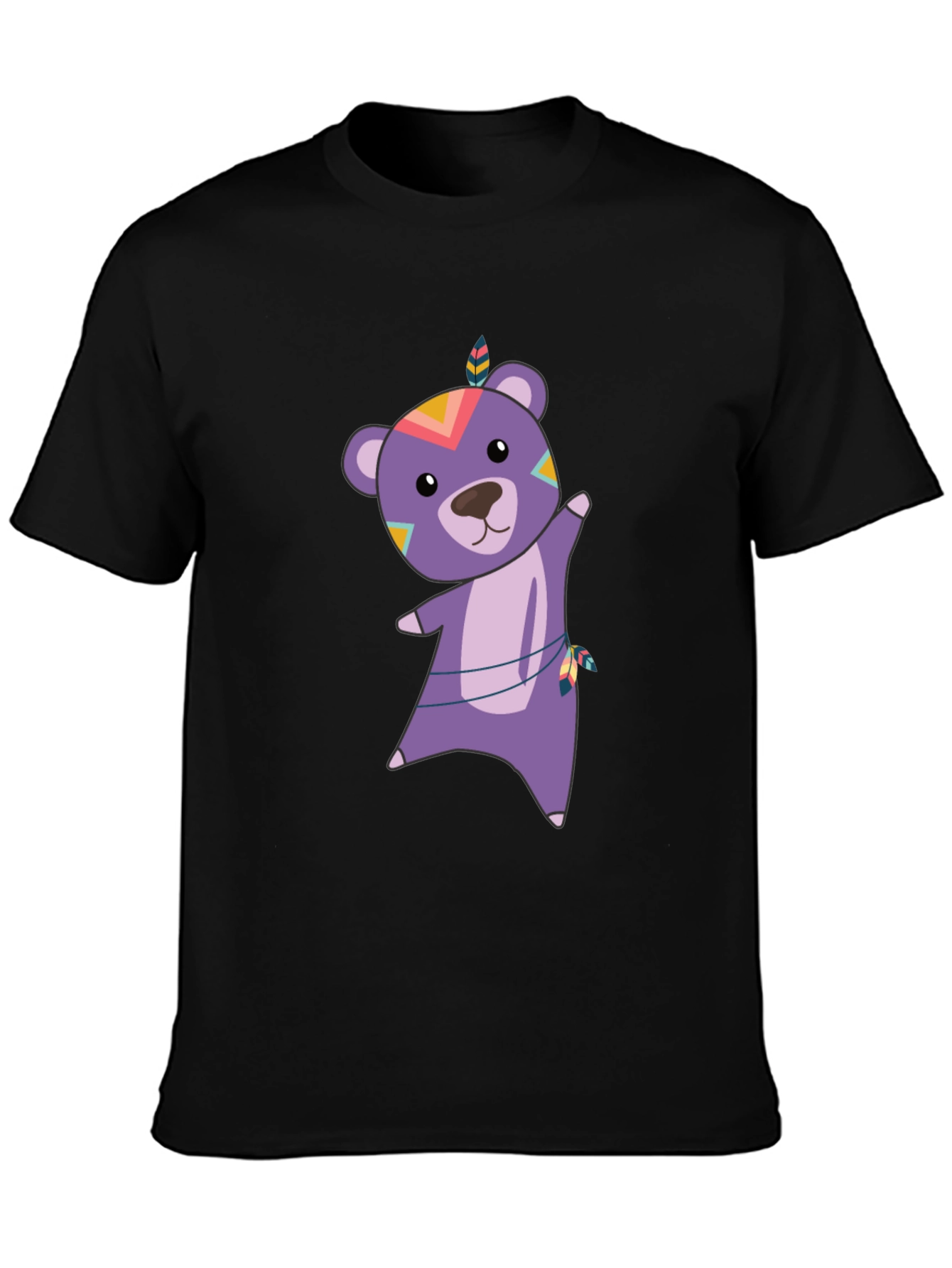Bear Graphic Tee - Tribal Bear Shirt
