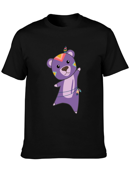 Bear Graphic Tee - Tribal Bear Shirt