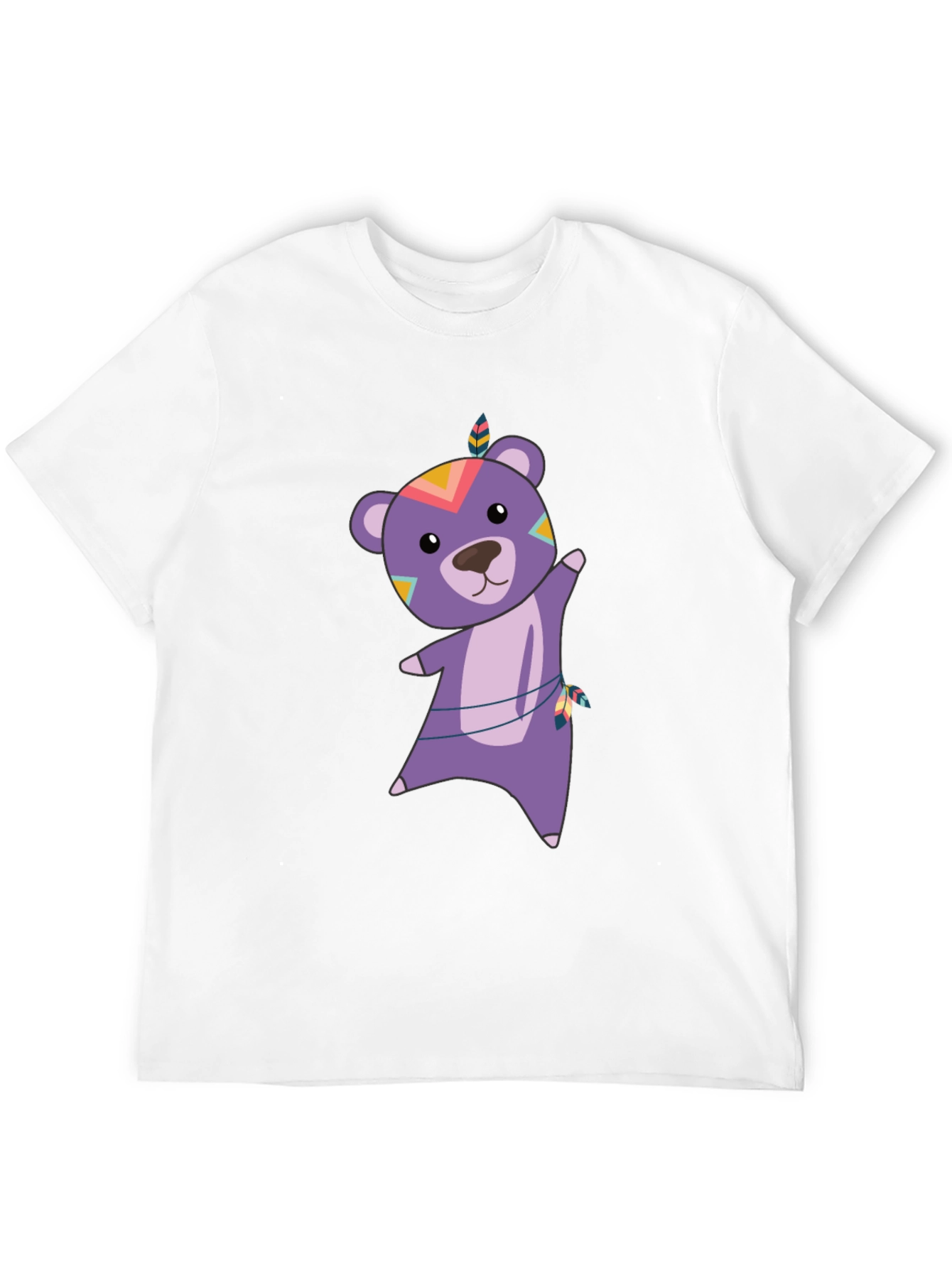 Bear Graphic Tee - Tribal Bear Shirt