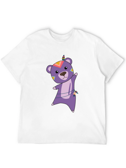 Bear Graphic Tee - Tribal Bear Shirt