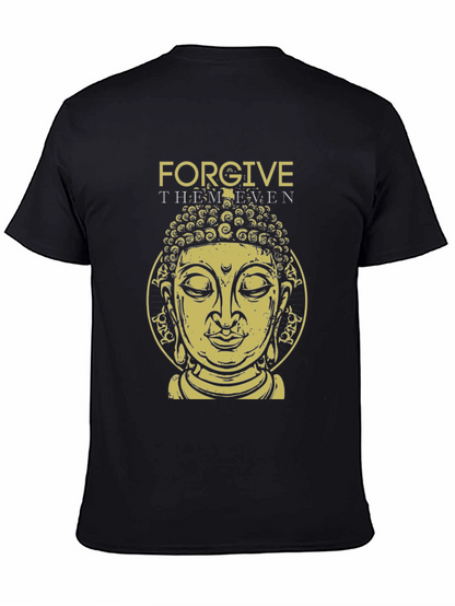 Forgive Them Buddha Graphic Tee - Black