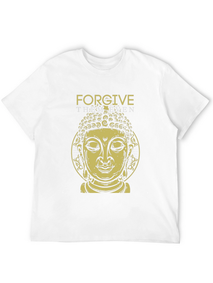 Forgive Them Buddha Graphic Tee - Black