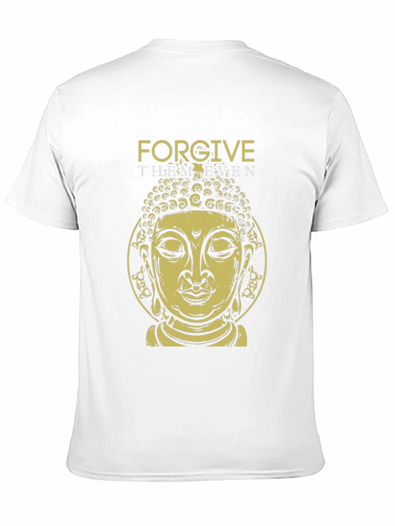 Forgive Them Buddha Graphic Tee - Black