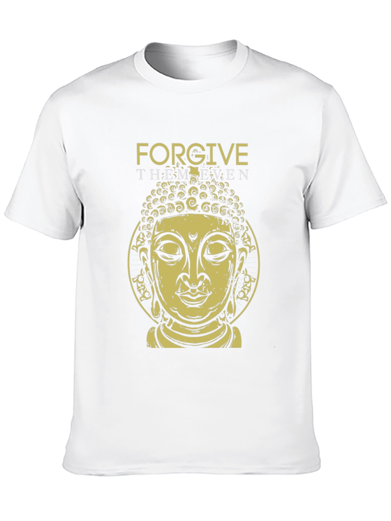 Forgive Them Buddha Graphic Tee - Black