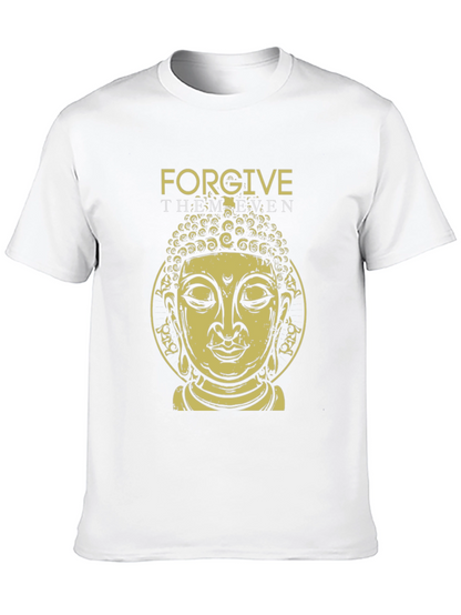 Forgive Them Buddha Graphic Tee - Black