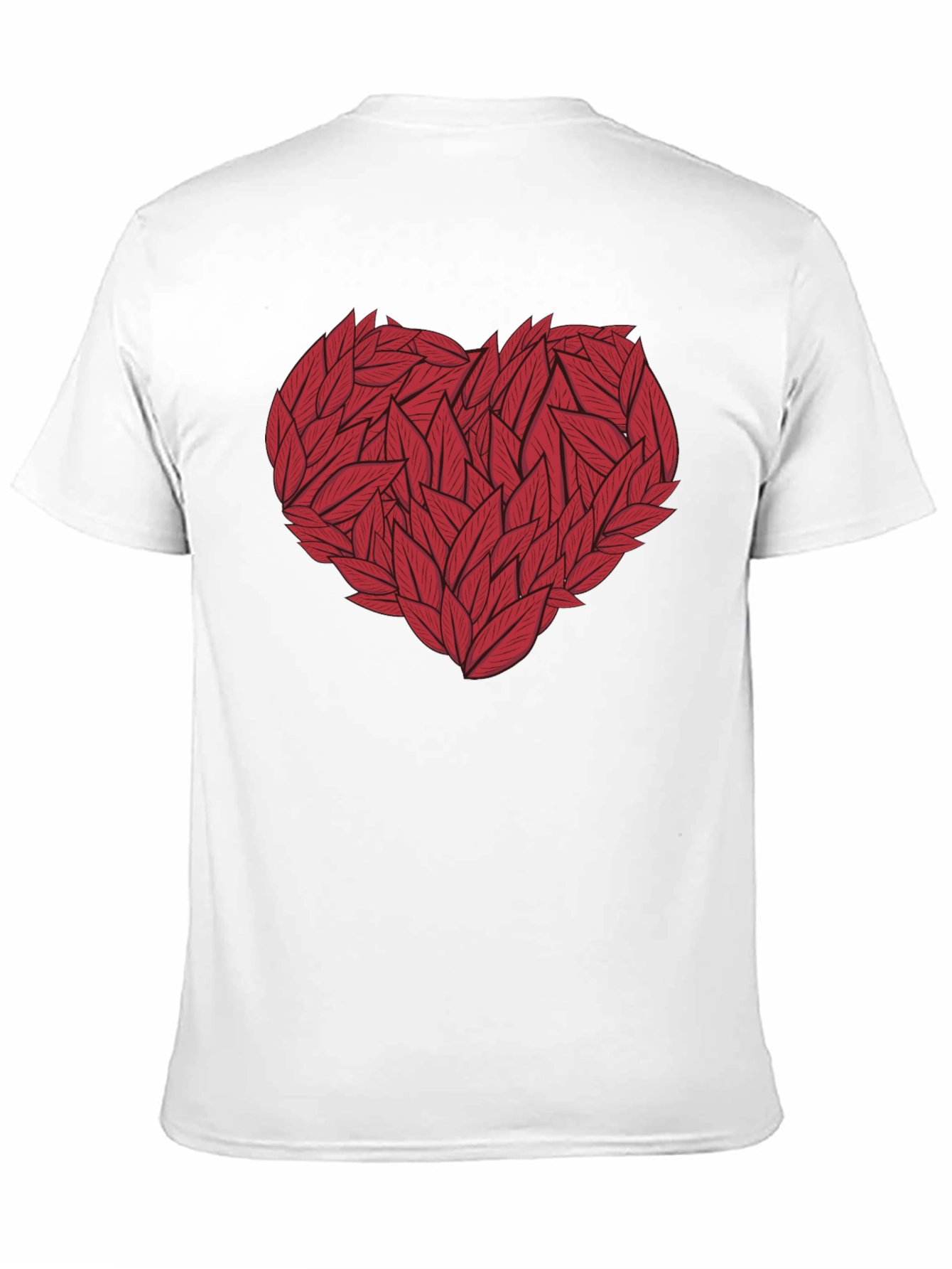 Heart of Leaves Graphic Tee - Black