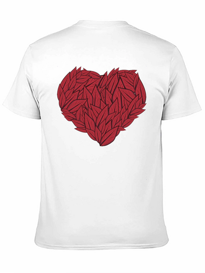 Heart of Leaves Graphic Tee - Black