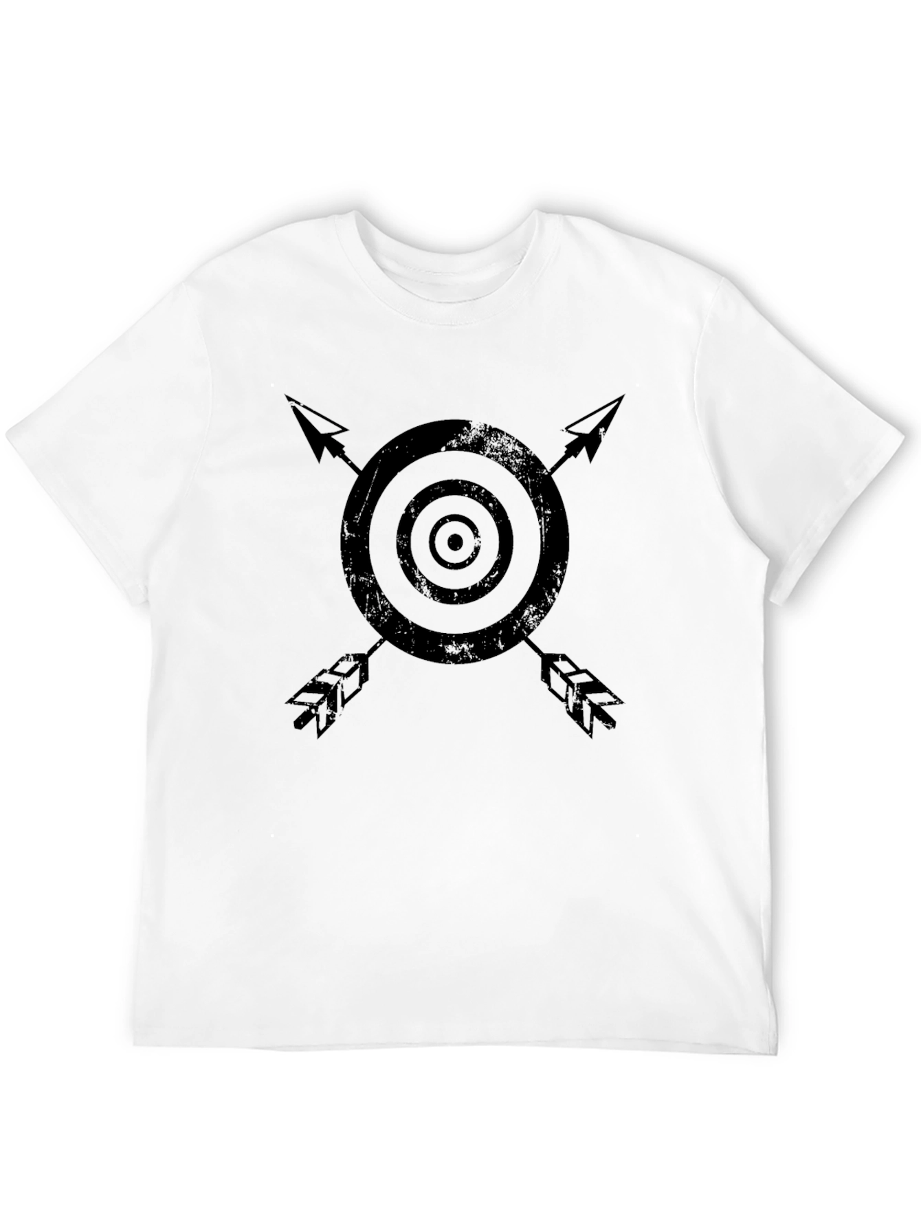 Target & Arrows Graphic Black Tee
