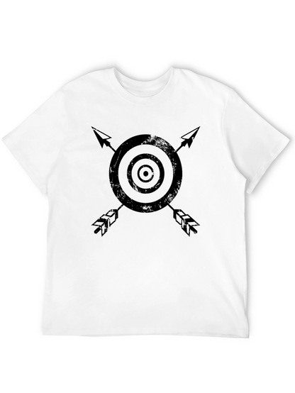 Target & Arrows Graphic Black Tee