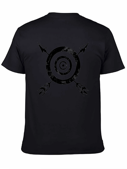 Target & Arrows Graphic Black Tee
