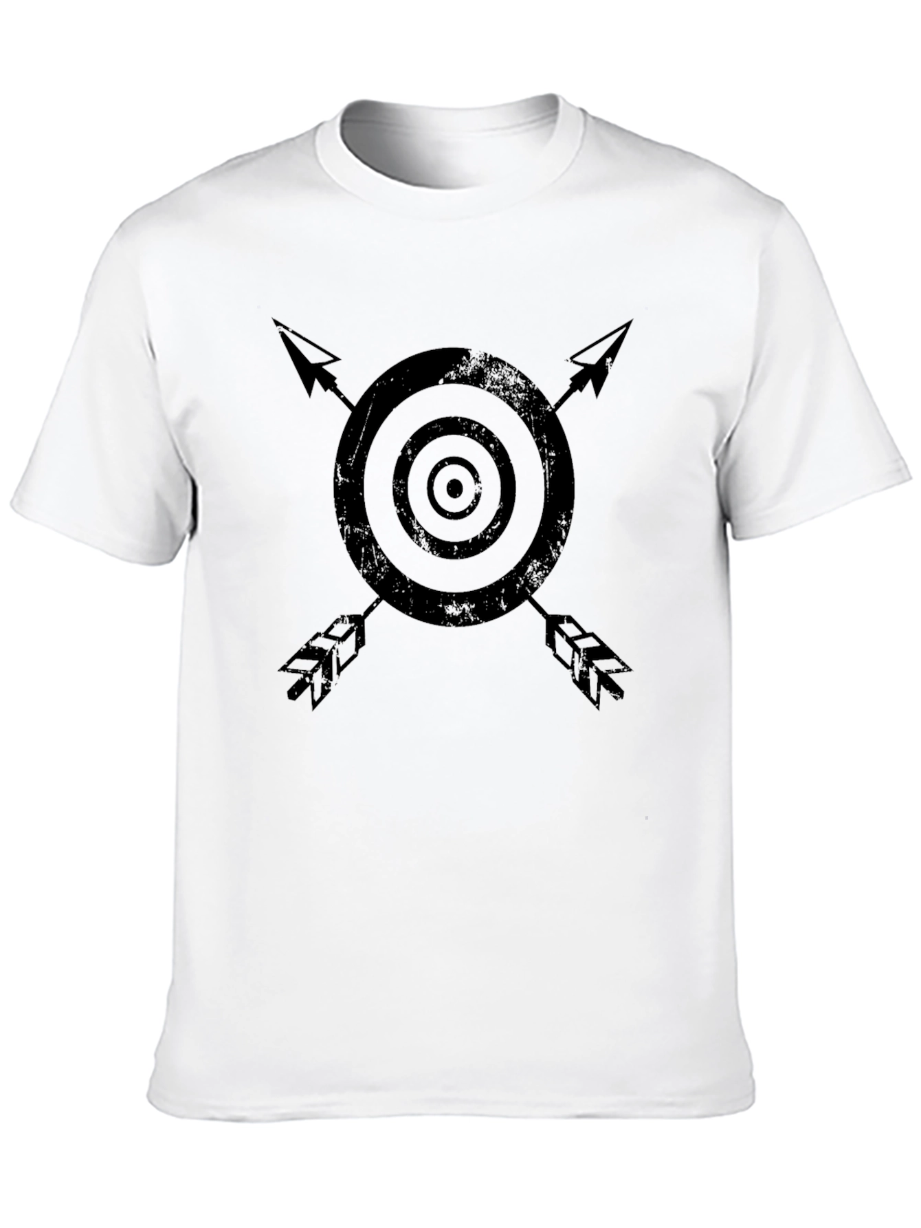 Target & Arrows Graphic Black Tee