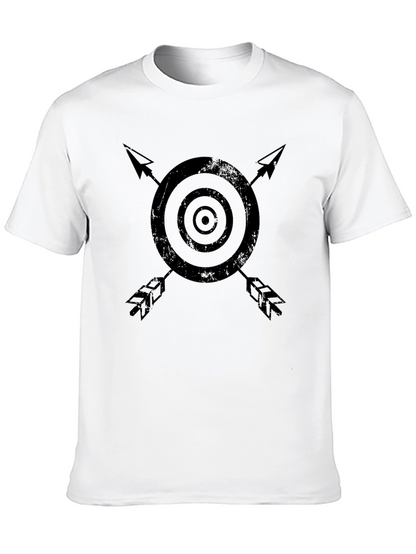 Target & Arrows Graphic Black Tee