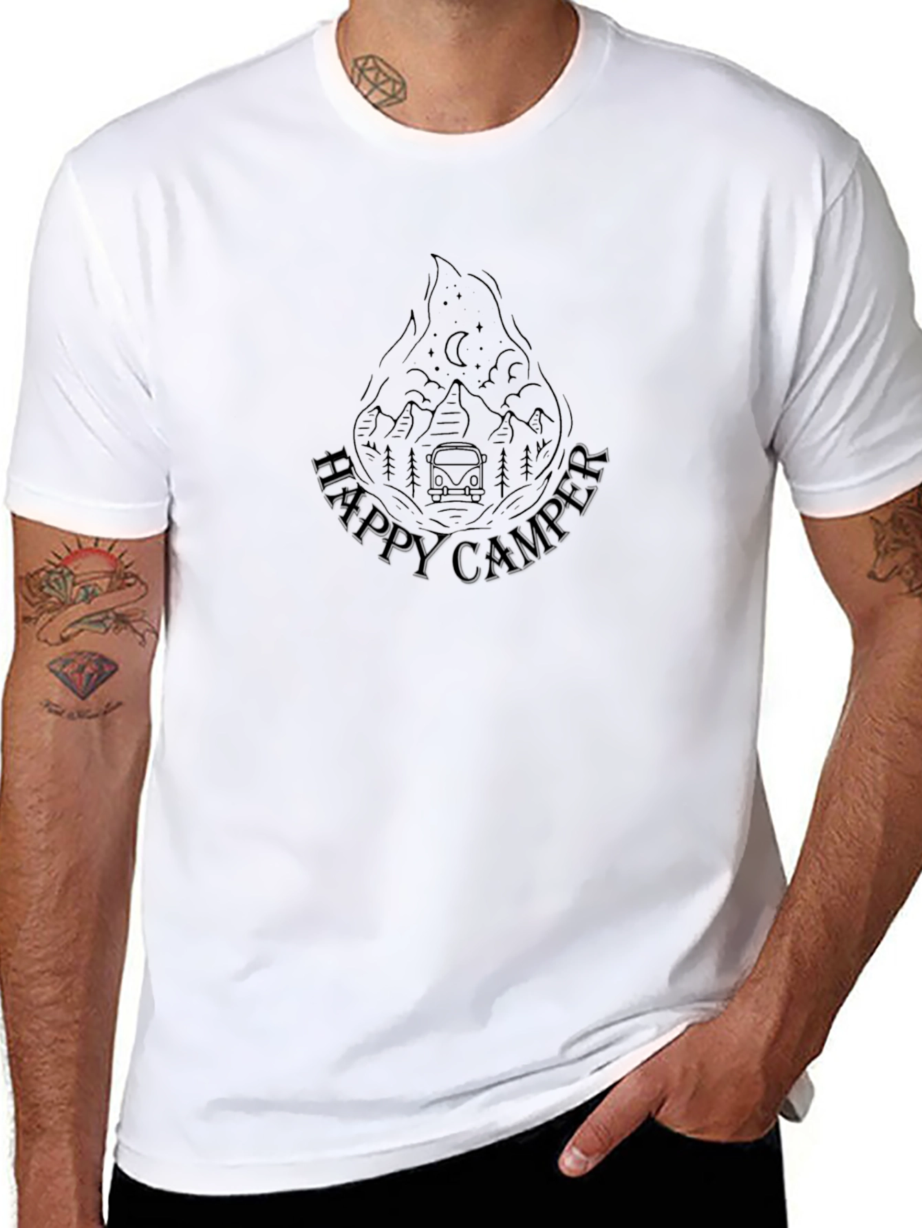Happy Camper Graphic T-Shirt - Adventure Tee