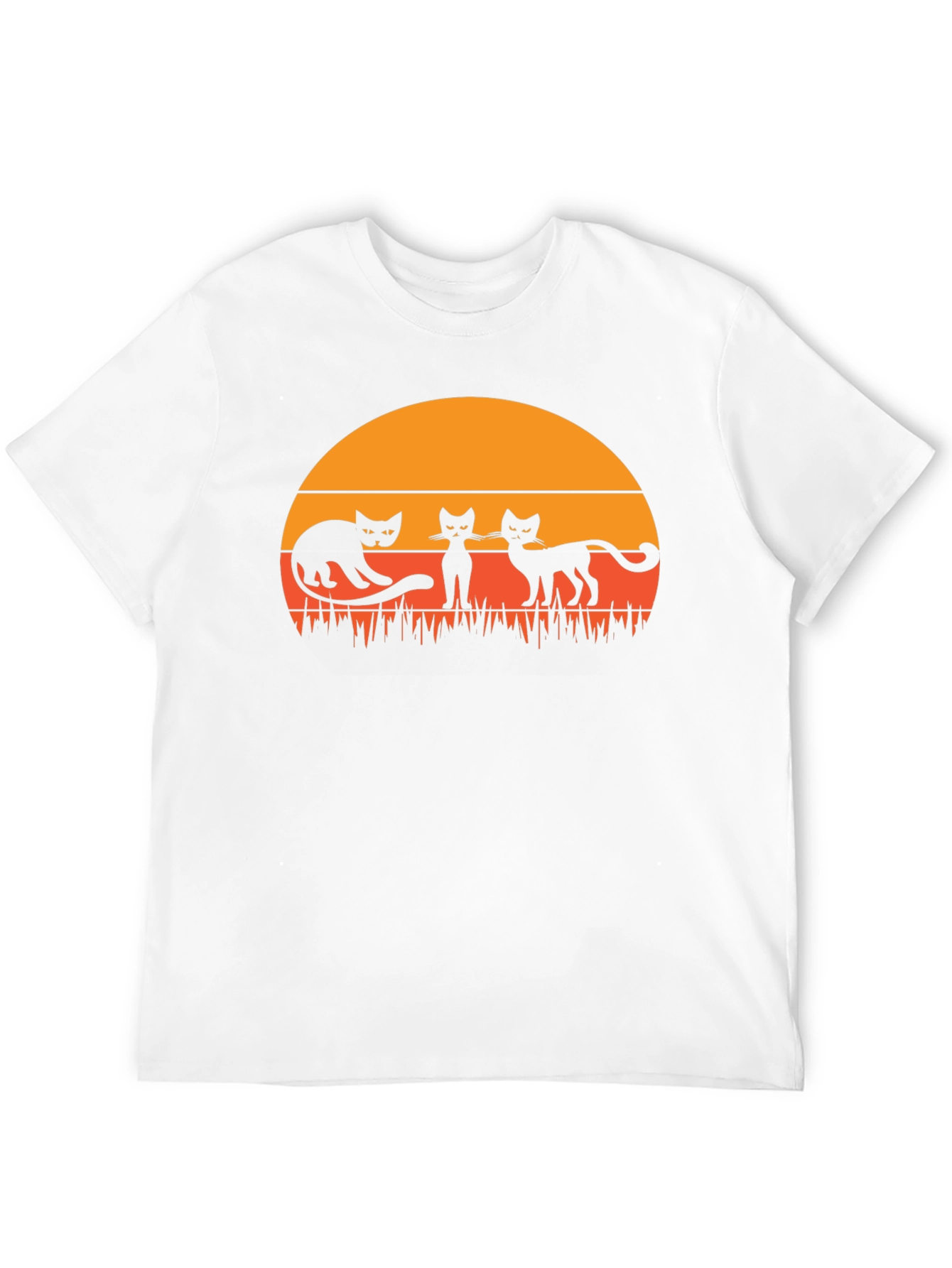 Cats at Sunset Graphic Tee