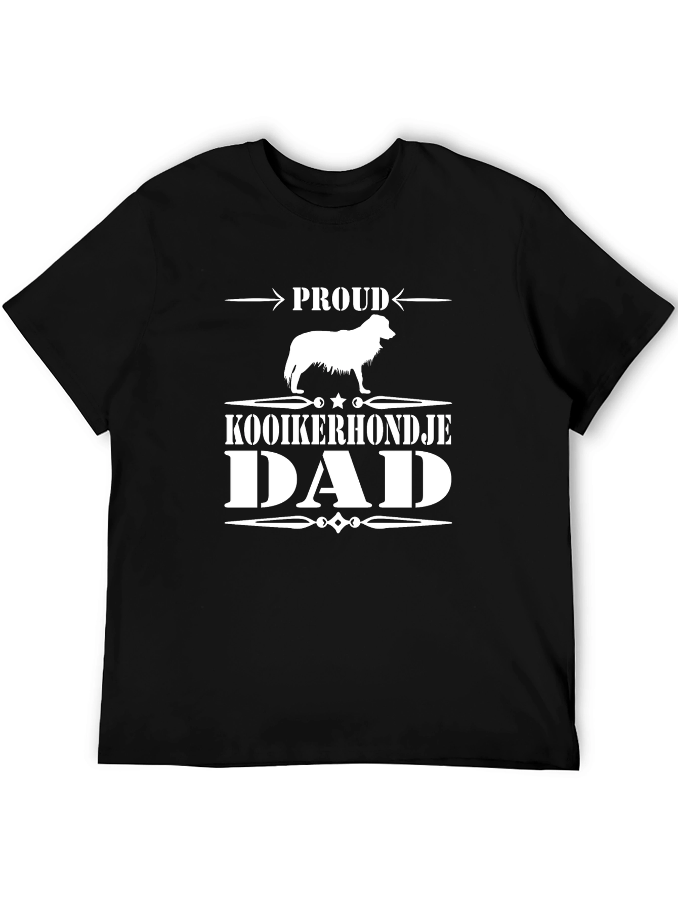 Proud Kooikerhondje Dad T-Shirt - Black