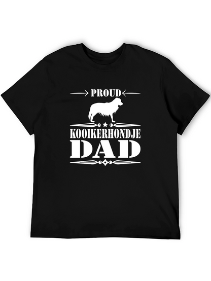 Proud Kooikerhondje Dad T-Shirt - Black