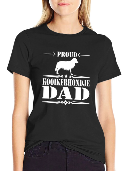 Proud Kooikerhondje Dad T-Shirt - Black