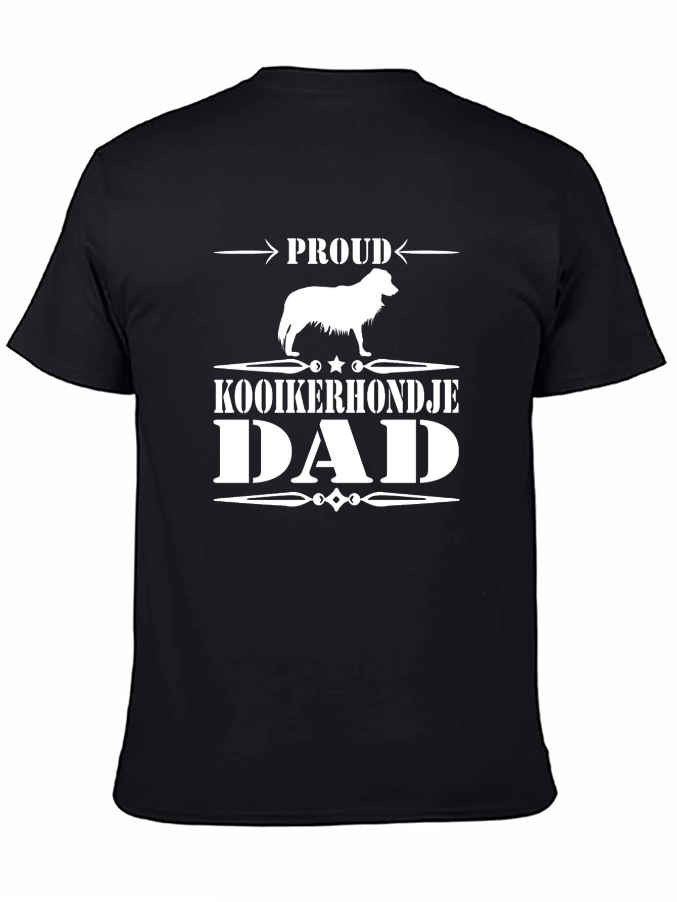 Proud Kooikerhondje Dad T-Shirt - Black