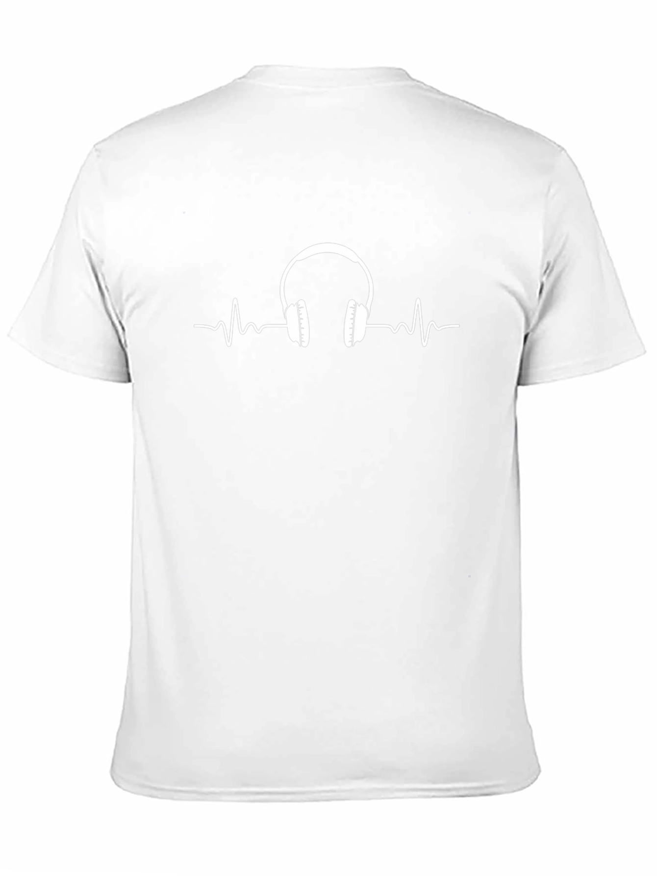 Headphone Heartbeat Graphic Tee - Cool Music Lover Shirt