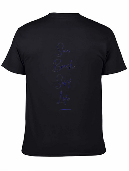 Sun Beach Surf Life Graphic T-Shirt