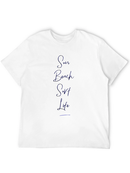 Sun Beach Surf Life Graphic T-Shirt