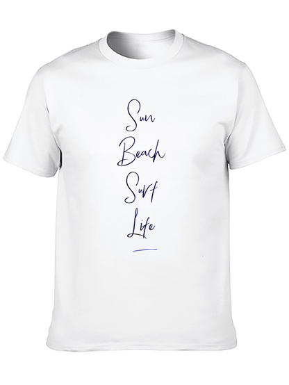 Sun Beach Surf Life Graphic T-Shirt