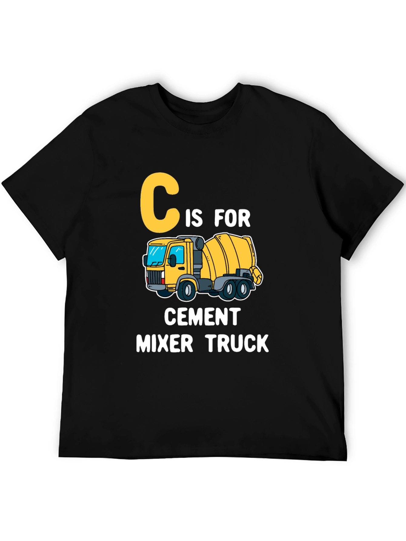 C is for Cement Mixer Truck Kids T-Shirt