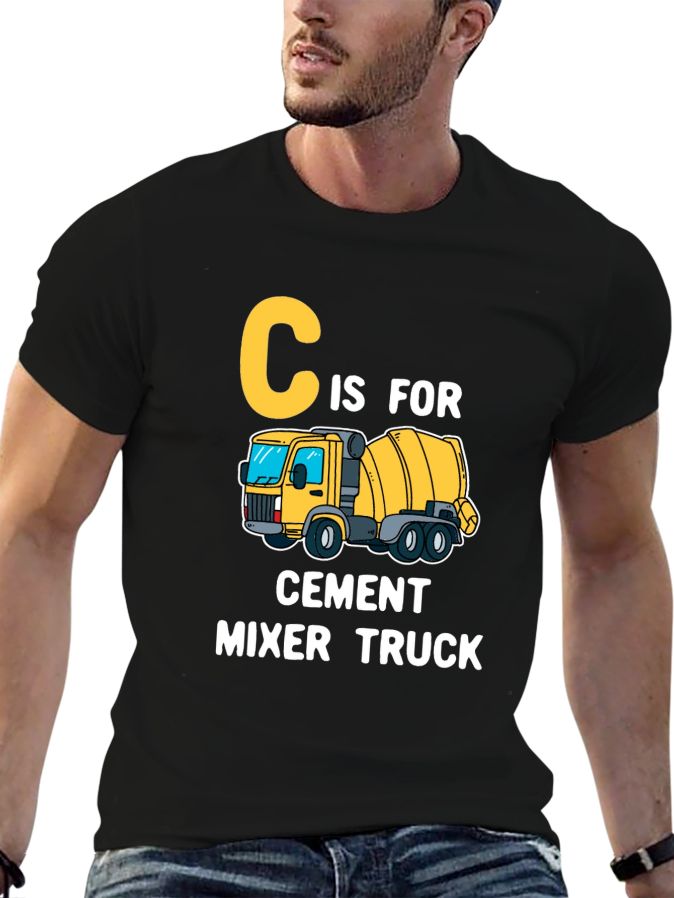 C is for Cement Mixer Truck Kids T-Shirt