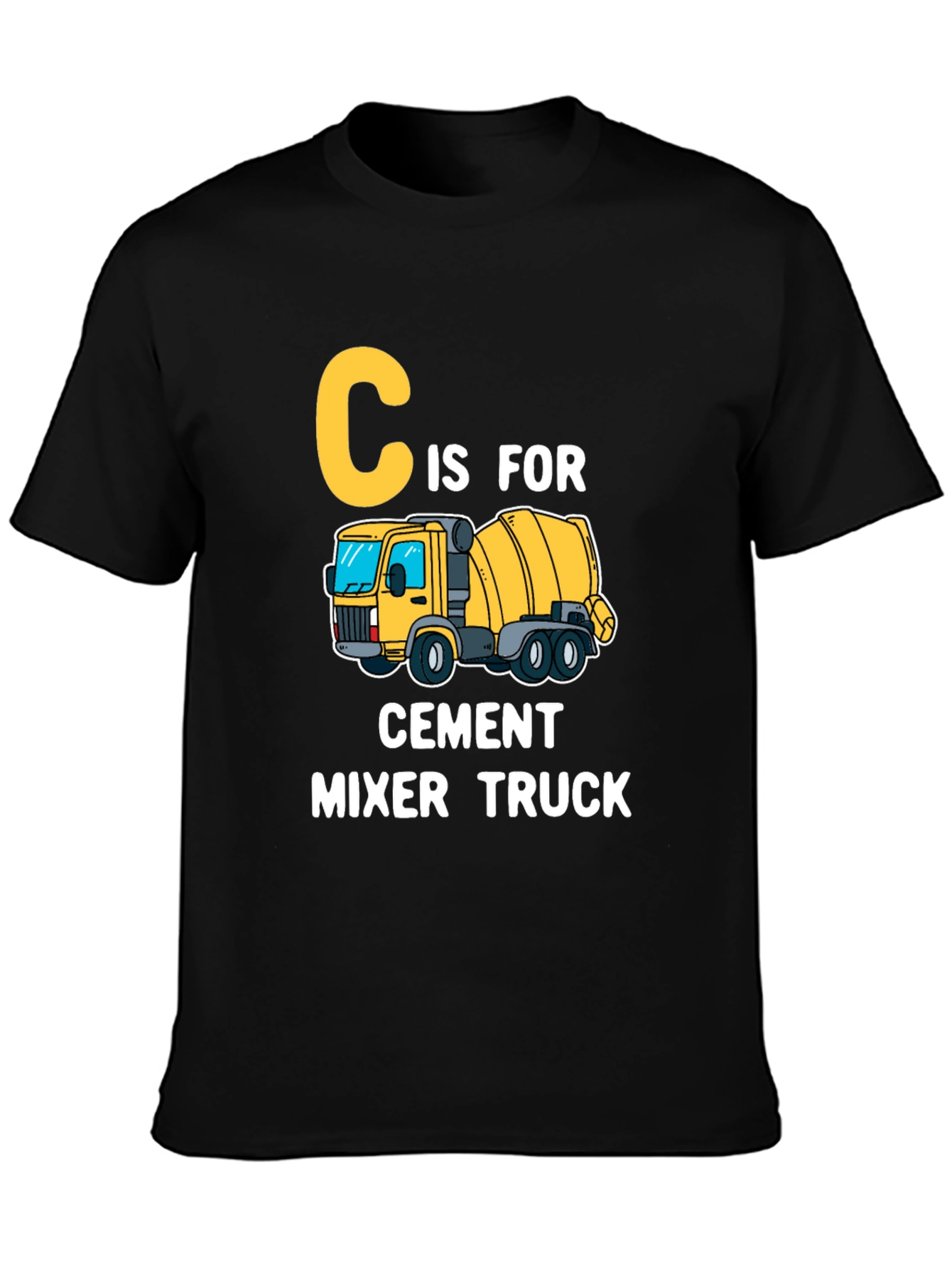 C is for Cement Mixer Truck Kids T-Shirt